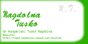 magdolna tusko business card