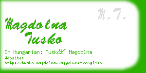 magdolna tusko business card